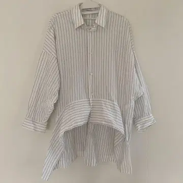 UJOH 우지 스트라이프 오버 사이즈 셔츠