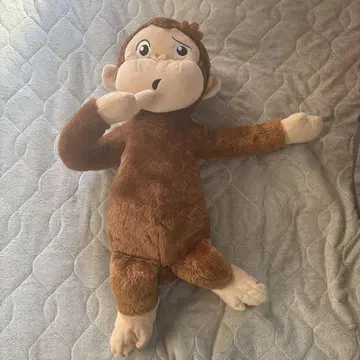브라운색 원숭이 봉제 인형 약 30cm