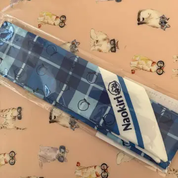 컬러풀 피치 리본 스카프 나오키리