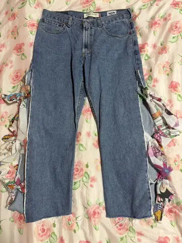 Levi's 505 파나마 보이 리메이크 프린지 데님 W34 L30