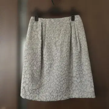 스트로베리 필드 알파카 혼방 텍스처 타이트 스커트