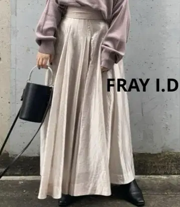 새상품급 FRAY I.D 프레이 아이디 시어 트윌 플레어 스커트 0