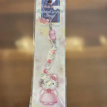 당시 물건! 라스트 1점 헬로키티 크리스탈 비즈 스트랩