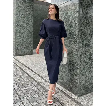 최저가 립 아지메 넥 원피스 네이비 anuans 아뉴앙스