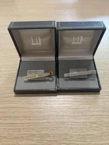 새상품급 던힐 넥타이핀 세트