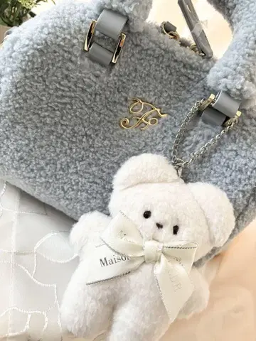 MaisondeFLEUR 퍼 백 키링 포함