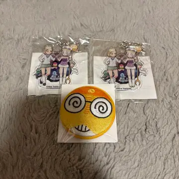 개구리 중사 케로로 앙골모아 아크릴 키링 2개 쿠루루 자수