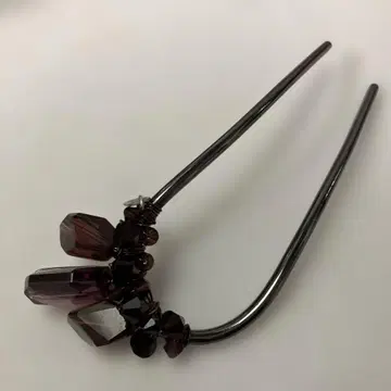 콜레트 마루프 엘레강트한 보라색 크리스탈 헤어핀