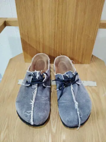 데님풍 모카신 그레이