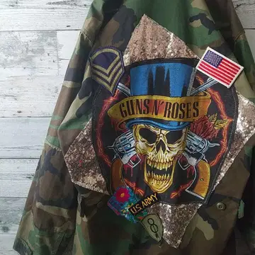 한 점뿐인 건즈 앤 로지즈 리메이크 U.S. ARMY 밀리터리 자켓