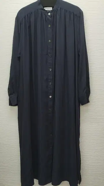 UNITED ARROWS TOKYO 네이비 긴팔 롱 셔츠 원피스