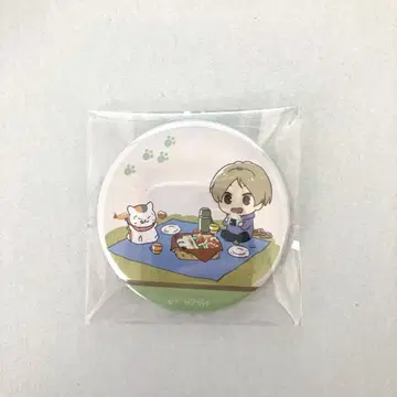 나츠메 우인장 카페 캔뱃지 나츠메 & 냥코 선생님