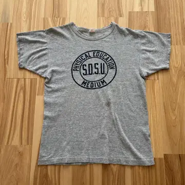 60s Champion 런택 T셔츠 M 멜란지 그레이