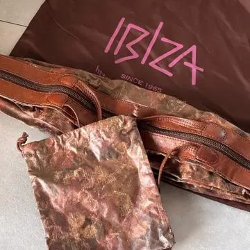 IBIZA 접이식 토트백 보스턴 가죽 x 방수 비닐