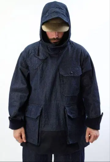Engineered Garments 오버 파카 12ozDenim