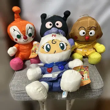 호빵맨 봉제 인형 4개 세트