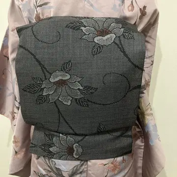 만들어진 오비 오시마 명주 북 스타일 2부식 나고야 오비 리메이크