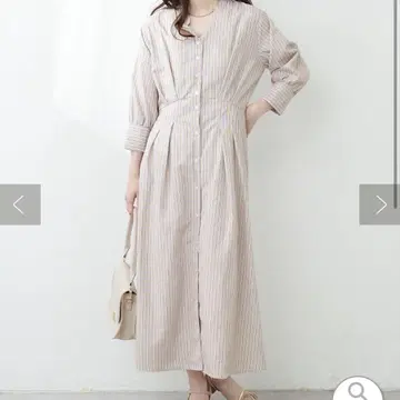 [ natural couture ] 새상품 택 포함 턱 셔츠 원피스