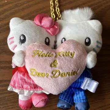 USJ 헬로키티 & 다니엘 봉제 인형 키링