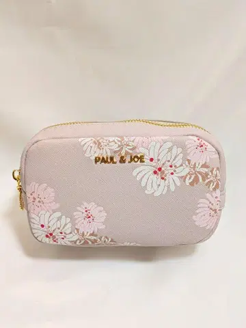 [ 미사용 새상품 ] PAUL & JOE 폴앤조 꽃무늬 파우치 베이지