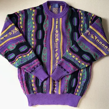 3D 니트 올 패턴 GIOVANUOMO 빈티지 쿠지풍