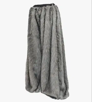 Theredthread S flip fur pants gray