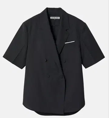 르 쉘 블루 반팔 자켓 셔츠