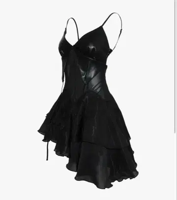 theredthread S layered ruffle dress mini