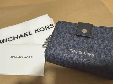 MICHAEL KORS 다크 블루 키케이스 카드 동전 지갑 미니 지갑
