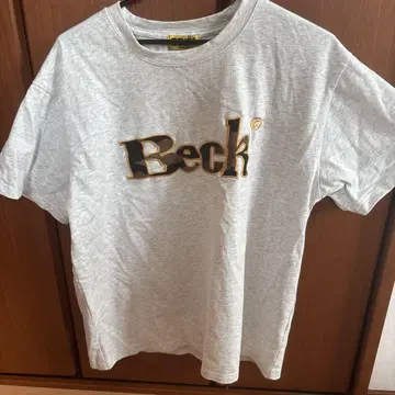 Beck and call 로고 T셔츠 그레이