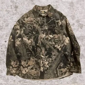 90s cabela's usa제 real tree cotton shirt