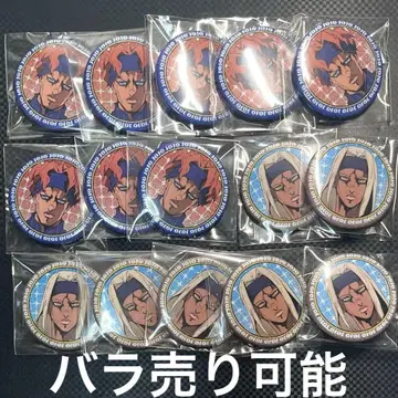 죠죠 황금의 바람 글리터 캔뱃지 스쿠알로 & 티치아노