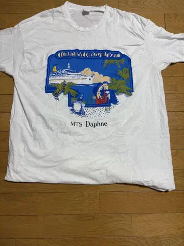 빈티지 80s MTS Daphne 크루즈 T셔츠 USA제