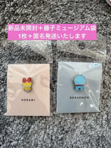후지코 F. 후지오 뮤지엄 한정판 도라미 도라에몽 핀즈 배지 2개 세트