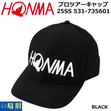 HONMA 혼마 골프 캡 프로 투어 캡 BLACK