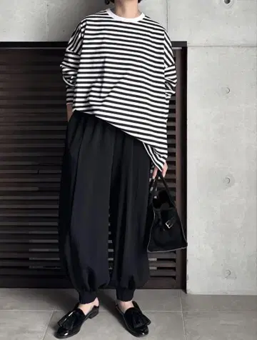 LOHEN BOXY LINE BIG LONG-T 보더