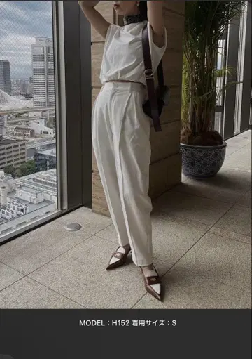 화이트 팬츠 셋업 S