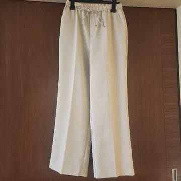 그린 레이블 릴랙싱 세미 와이드 팬츠 L 베이지