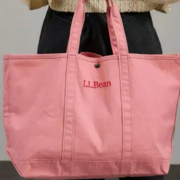 L.L.Bean for SALON 별주 글로서리 토트 로즈 핑크