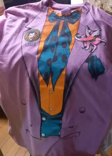 89년 조커 T셔츠 빈티지 초레어 카피라이트 있음