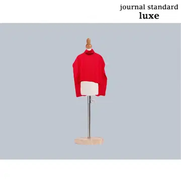 journal standard luxe 라이트 저지 터틀 판초 빨간색