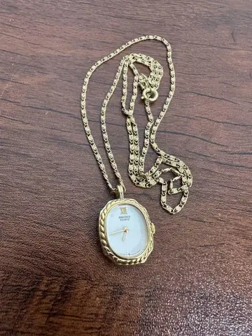 부동품 SEIKO 세이코 펜던트 워치 쿼츠 골드