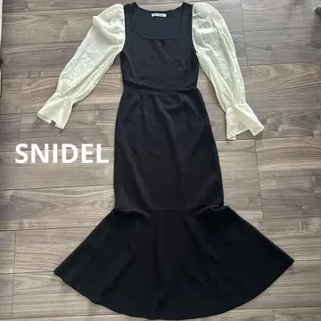 SNIDEL 스나이델 플레어 스커트 롱 원피스 F