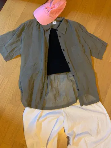 6 카키 시어 셔츠
