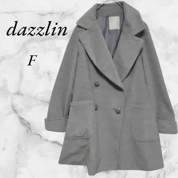 다즐린 더블 버튼 피 코트 F 그레이