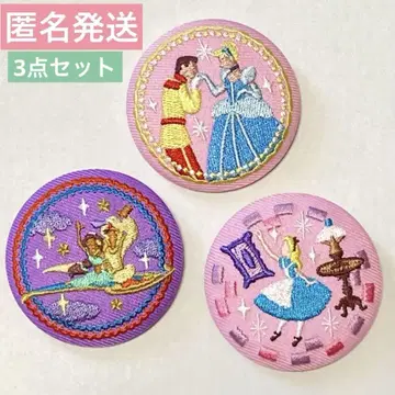 Disney Characters 자수 캔뱃지