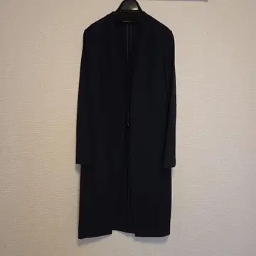 네이비 롱 기장 트렌치코트