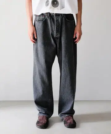 ULTERIOR WASHED SELVEDGE BLACK DENIM 4