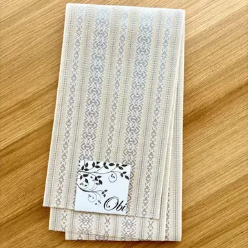 헌상 패턴 샤 베이지 계열에 실버 일본제