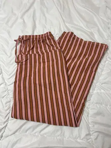 vintage 스트라이프 캐주얼 팬츠